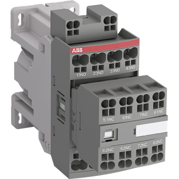 Block Contactor Relay 5 NO, 3 NC Coil 24 V DC Push-in Spring Terminals image 1