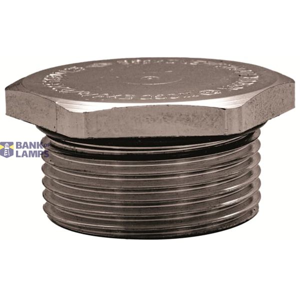Plug Hexagonal with flat sealing ATEX EXE Nickel Plated Brass M25 Meta image 2