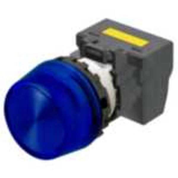 M22N Indicator, Plastic projected, Blue, Blue, 220/230/240 VAC, push-i A2265060M image 1