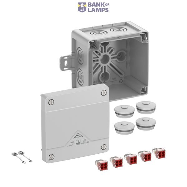 Junction box, Type of protection IP66/IP67/IP69, max. 4², IK09, Protection class II, Ui 400V AC, Ui 400V DC, DLG, DNV, VDE, Halogen free image 1