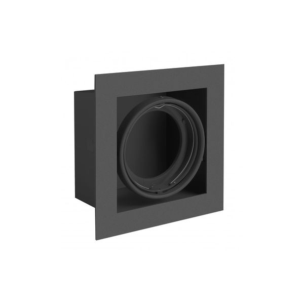 Ceiling luminaire housing PIREO, recessed, IP20, single, black image 1