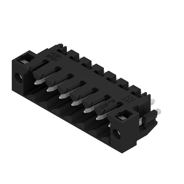 PCB plug-in connector, male header, Solder flange, THT/THR solder connection, 3.50 mm, Number of poles: 7, 180°, Solder pin length (l): 3.2 mm, tinned, black, Box image 5