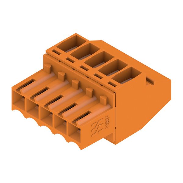 PCB plug-in connector, female plug, 3.50 mm, Number of poles: 5, 90°, Clamping yoke connection, Clamping range, max. : 1.5 mm², Box image 4