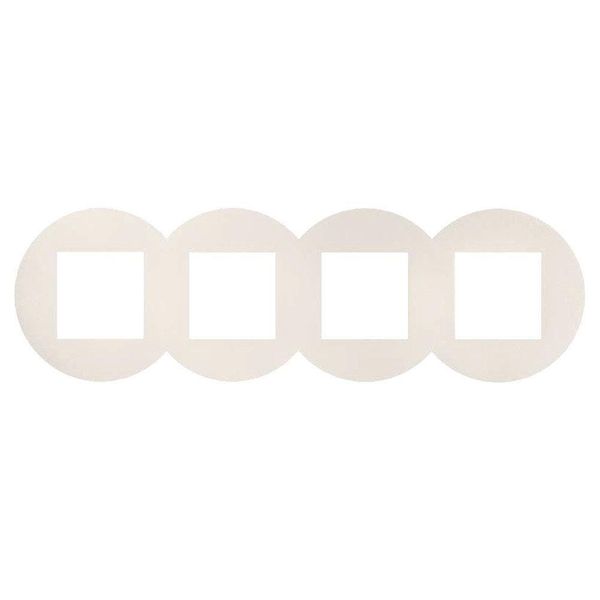 SV FOUR-GANG FRAME MATTE WHITE image 1