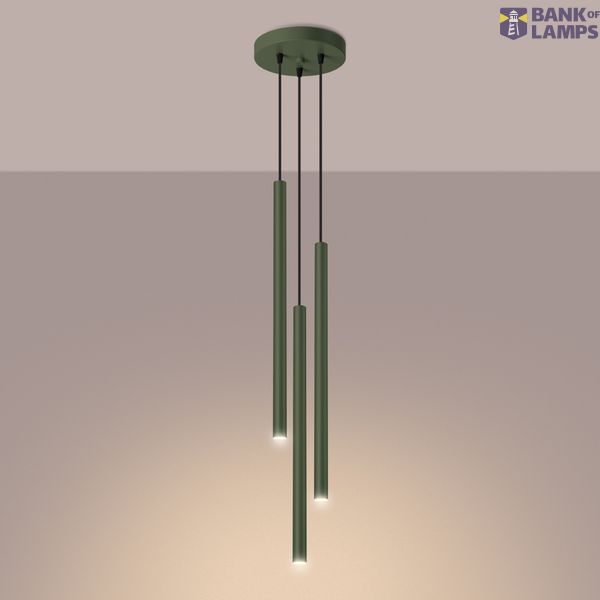 PASTELO HANGING LAMP 3P OLIVE GREEN 3XG9 image 6