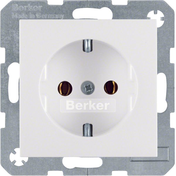 SCHUKO soc. out., S.1/B.3/B.7, p. white glossy image 1