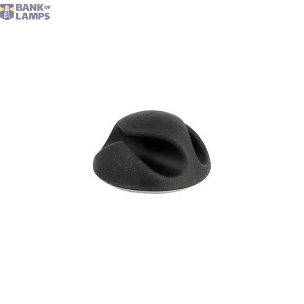 Self-adhesive cable holder UKSO-2, 2xØ7mm, color: black image 1