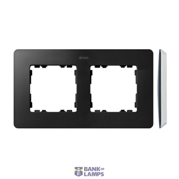 Double frame, Graphite, white base image 1