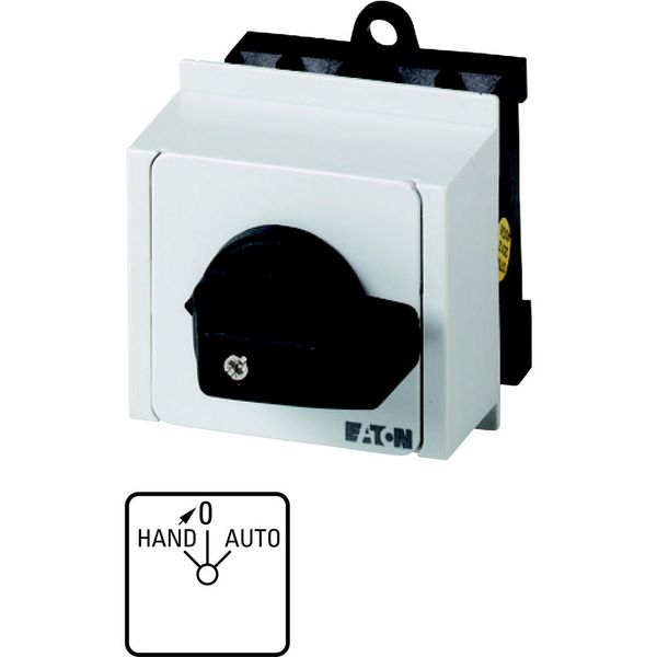 T0-1-15434/IVS Changeover switches, T0, 20 A, service distribution board mounting, 1 contact unit(s), Contacts: 2, With spring-return from HAND, 45 °, momentary/main image 5