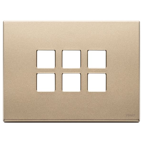 Plate 3Mx6 Flat satin gold image 1