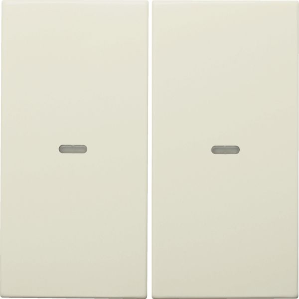 Cover for 2gang for push-button module, clearlenses, S.1/B.3/B.7, whit image 2