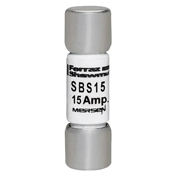 Fuse SBS - Midget - Fast-Acting 600VAC 15A Ferrule image 1