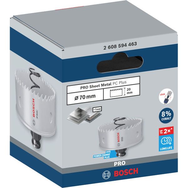 PRO Sheet Metal Power Change Plus Hole Saw 70 mm image 1