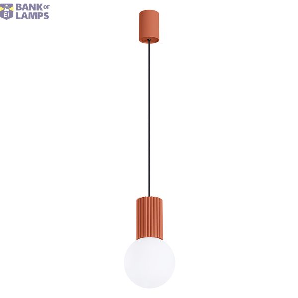 Pendant lamp HALO 1 red ochra image 1