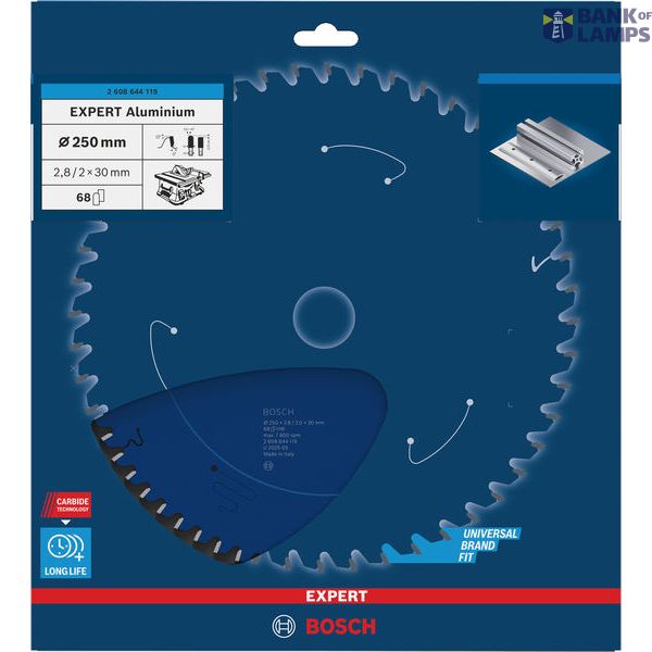 Circular saw blade Expert for Aluminium 250 x 30 x 2,8 mm, 68 image 2