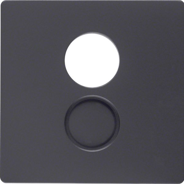 Centre plate for loudspeaker soc. out., Q.1/Q.3, ant. velvety, lacq. image 2