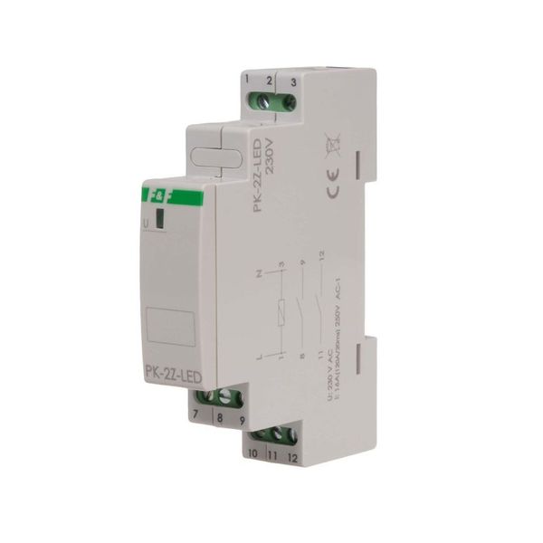 Electromagnetic relay PK-2Z-LED 230 V image 2