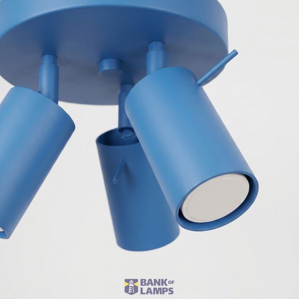 Ceiling lamp RING 3P azure image 4