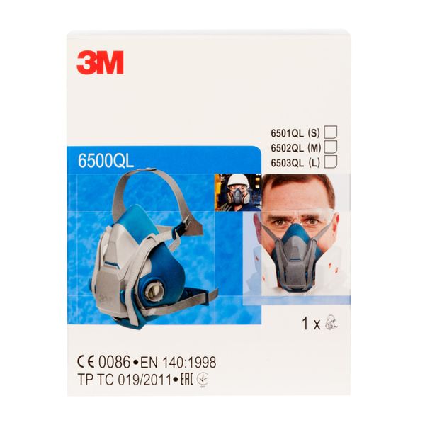 3M™ Reusable Half Face Mask Respirator, Quick Latch, Small, 6501QL image 24