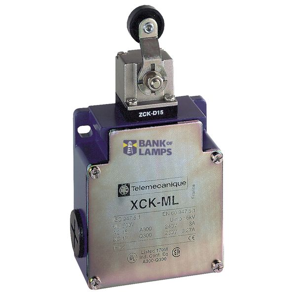 LIMIT SWITCH METAL 2NC AND NO HEAD 180° PLASTIC ROLLER LEVER ISO M20 ( image 11