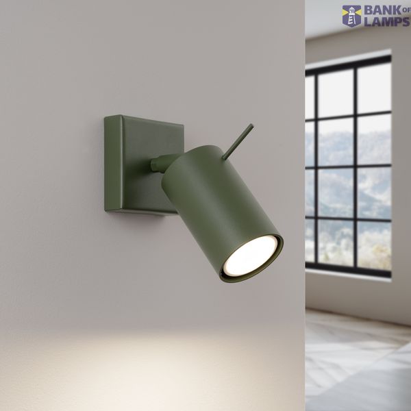 WALL LAMP RING OLIVE GREEN 1XGU10 image 5