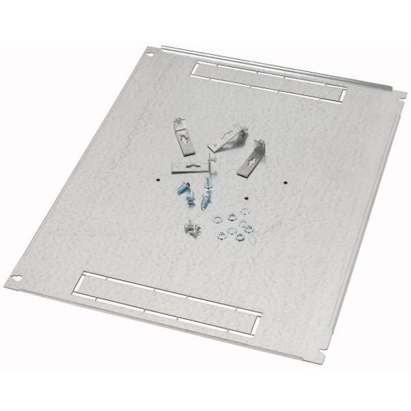 XMG332406M Mounting plate, +mounting kit, for GS 3, vertical, 3p, HxW=600x600mm image 1