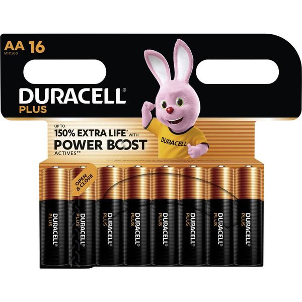 DURACELL Plus MN1500 LR6 AA BL16 image 1