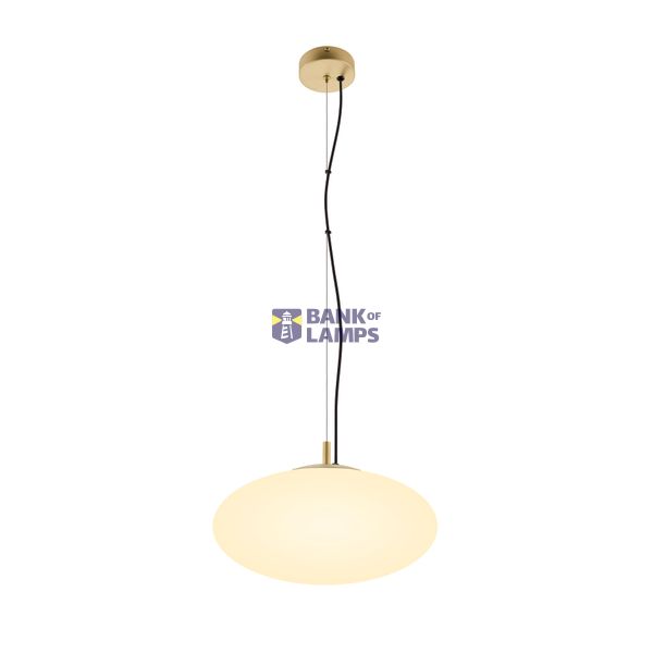 OLYPSO 40, pendant light E27, 1xmax. 40W, gold image 1
