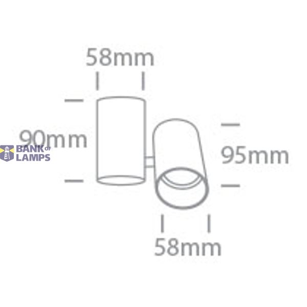 WHITE GU10 10W DARK LIGHT image 2
