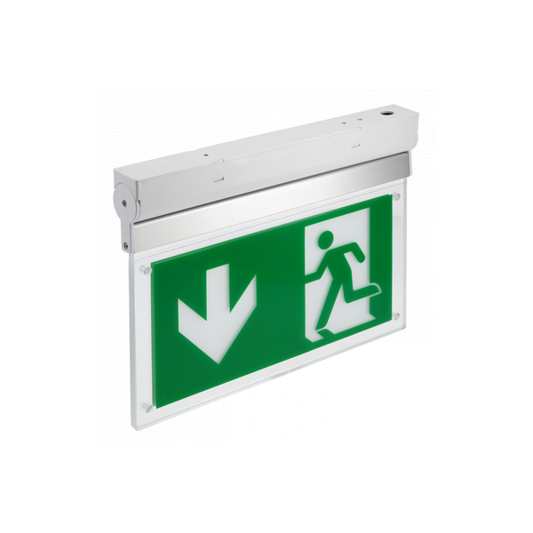 Emergency LED luminaire CORSO, 3 W, 300 lm, AC220-240V, 6400K, IP40, 1 hour, dual-mode, TEST button image 1