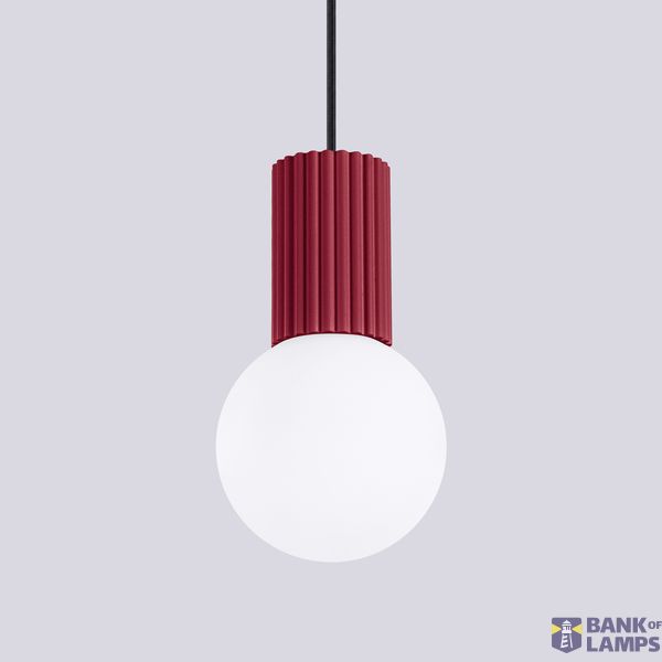 Pendant lamp HALO 1 burgundy image 3
