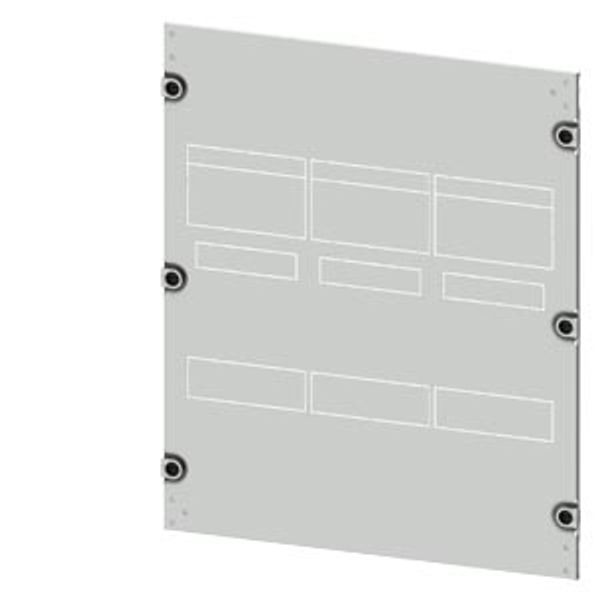 Masking frame 3VA23 (400 A), 3VA24 (630 A), 3-pole, fixed-mounted, drive: direct, front-mounted rotary operator, image 1