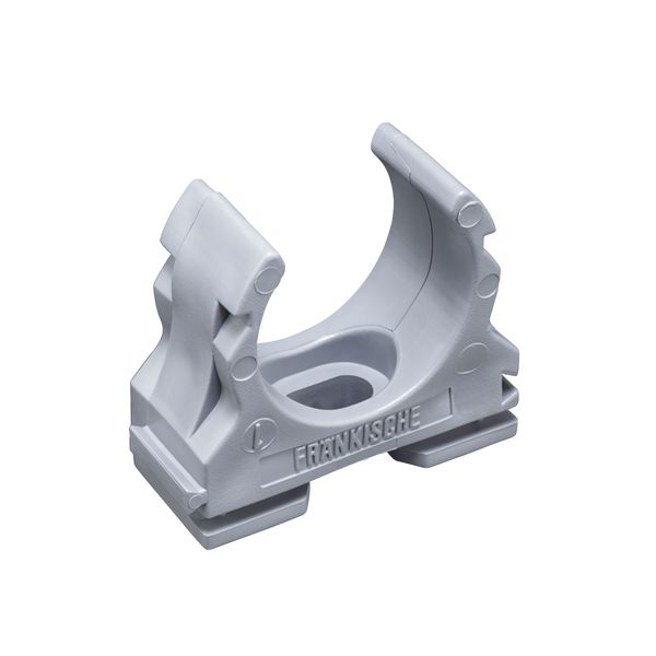 Kunststof-buisklem lichtgrijs; image 1