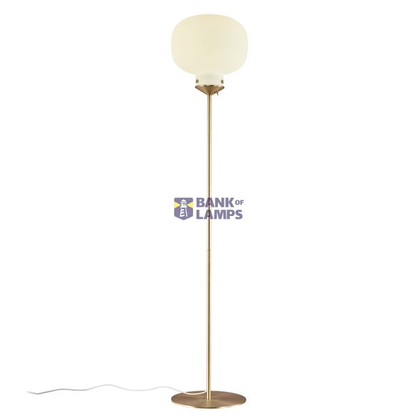 Raito | Floor lamp | White/Brass image 1