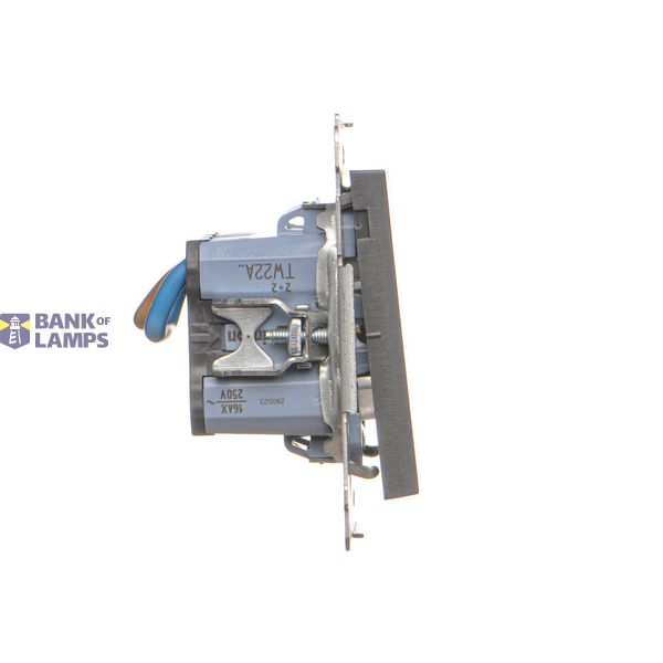 Single IT socket RJ45, category 5e, (module), Simon 24, IP20/IP44, champagne matt image 1