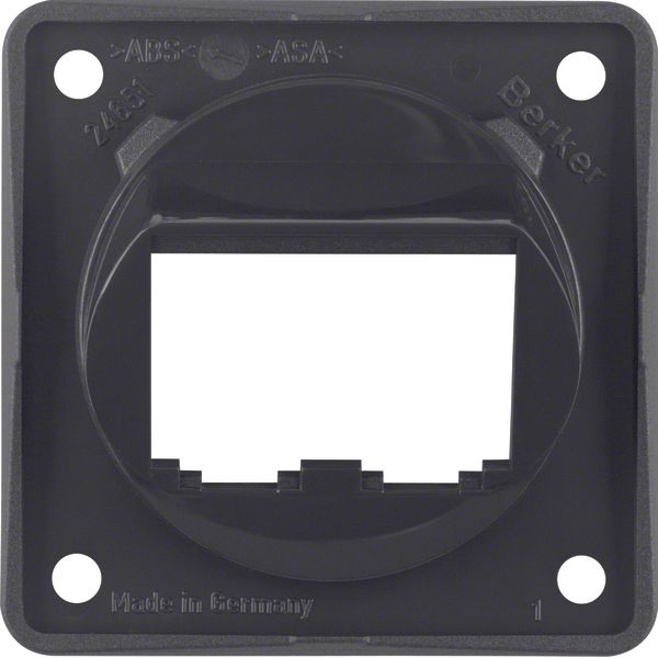 Integro Insert- Supporting Plate for 2 BTR-/E-DAT Modules, Anthracite image 1