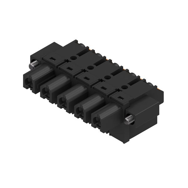 PCB plug-in connector, female plug, 7.62 mm, Number of poles: 5, 180°, PUSH IN with actuator, Clamping range, max. : 2.5 mm², Box image 4