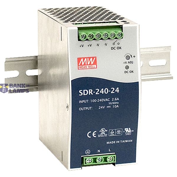 SDR-75-12 DIN rail power supply, 75W, 12V, 6.3A, MEAN WELL image 2