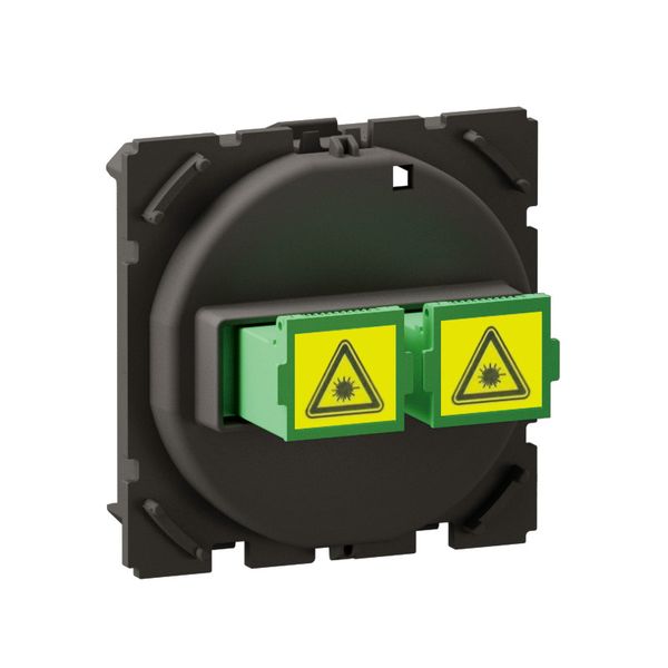 FIBER OPTIC SOCKET SC/APC SIMPLEX WITH SHUTTER SET OF 2 image 1