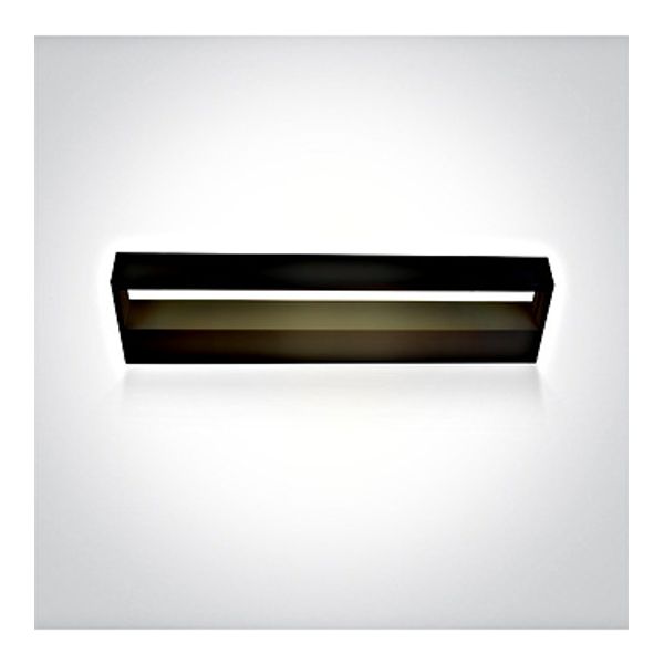 38010A/B/V BLACK WALL LIGHT CCTV 12W IP20 230V image 1