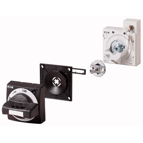 NZM2-XTVDKL Door coupling rotary handle, black, +key lock, size 2 image 1