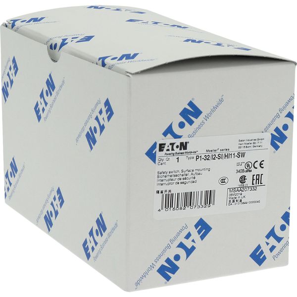 P1-32/I2-SI/HI11-SW Safety switch, P1, 32 A, 3 pole, 1 N/O, 1 N/C, STOP function, With black rotary handle and locking ring, Lockable in position 0 with cover interlock, image 41