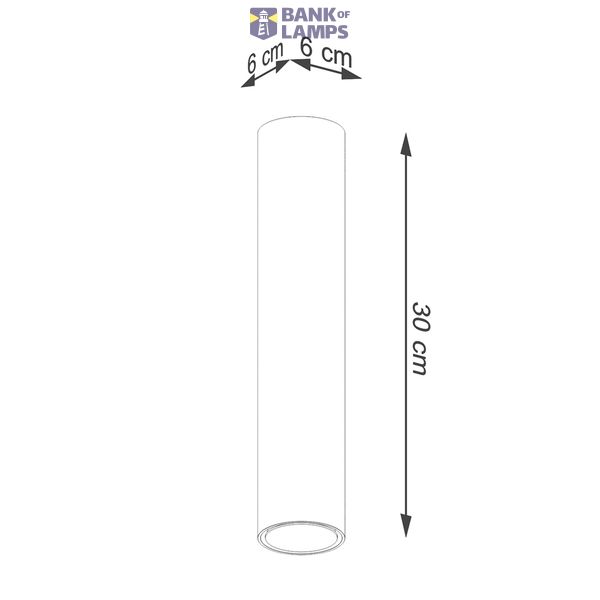 CEILING LAMP LAGOS 30 GOLDEN GLOSS GU10 1X10W IP20 image 4