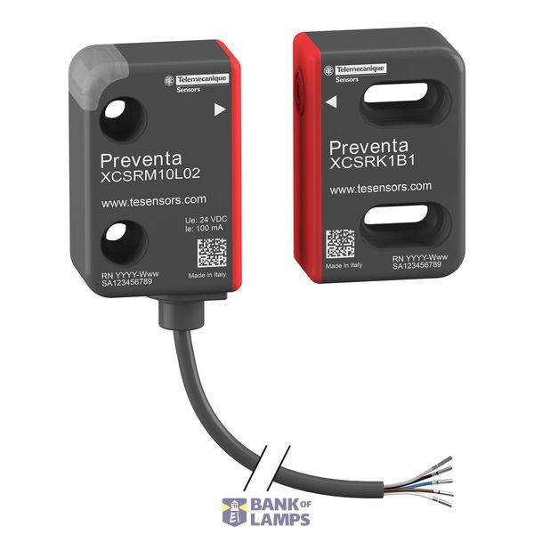 Miniature Safety RFID switch, unique pairing, single model, 5-pin, 2m  image 1