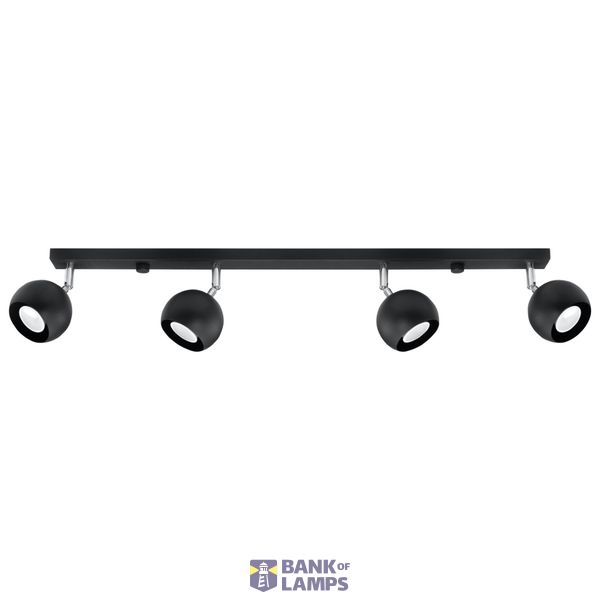 CEILING LAMP OCULARE 4L BLACK GU10 4X40W IP20 image 2