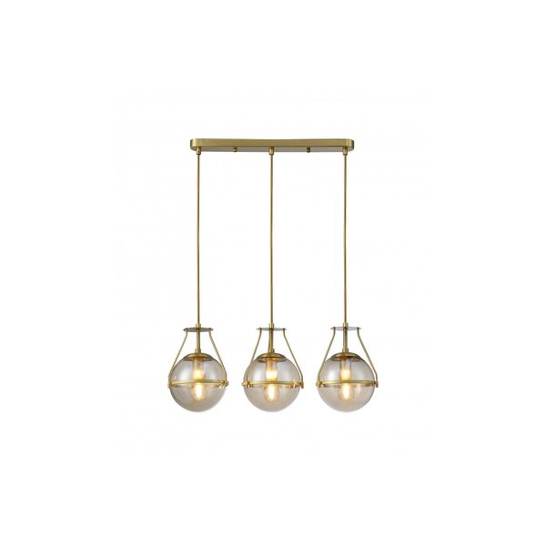 Ceiling luminaire DROP 3 , 6335, AC220-240V, 50/60Hz, 3*E27, max.25W, length 68 cm, gold image 1