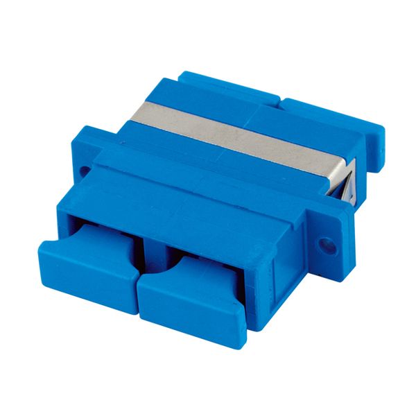FO Coupler SC-Simplex, Plastic, Singlemode, zirc,flange,blue image 2