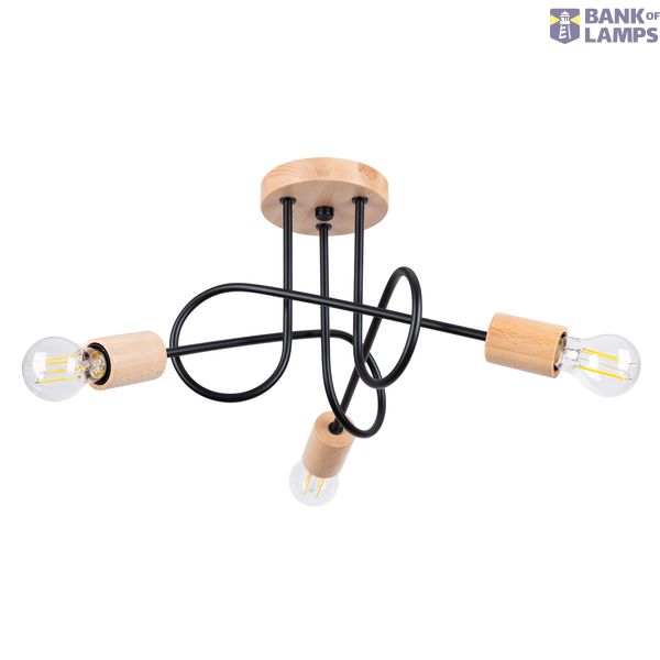 EMBER 3 BLACK CHANDELIER 3XE27 image 2