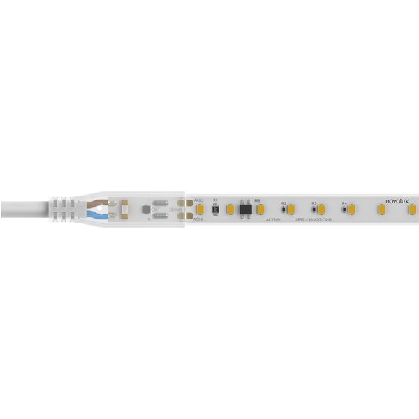 STRIP LED 230VAC: 18W/M - 5M - 3K image 1