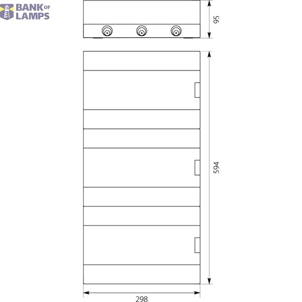 Surface-mounted distribution board SRn-3x12 (36) (N+PE) image 2